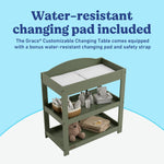 Graco olive customizable changing table changing pad callout