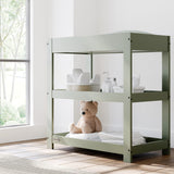 Customizable olive changing table in nursery