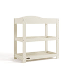 Customizable frosted oat changing table angle view