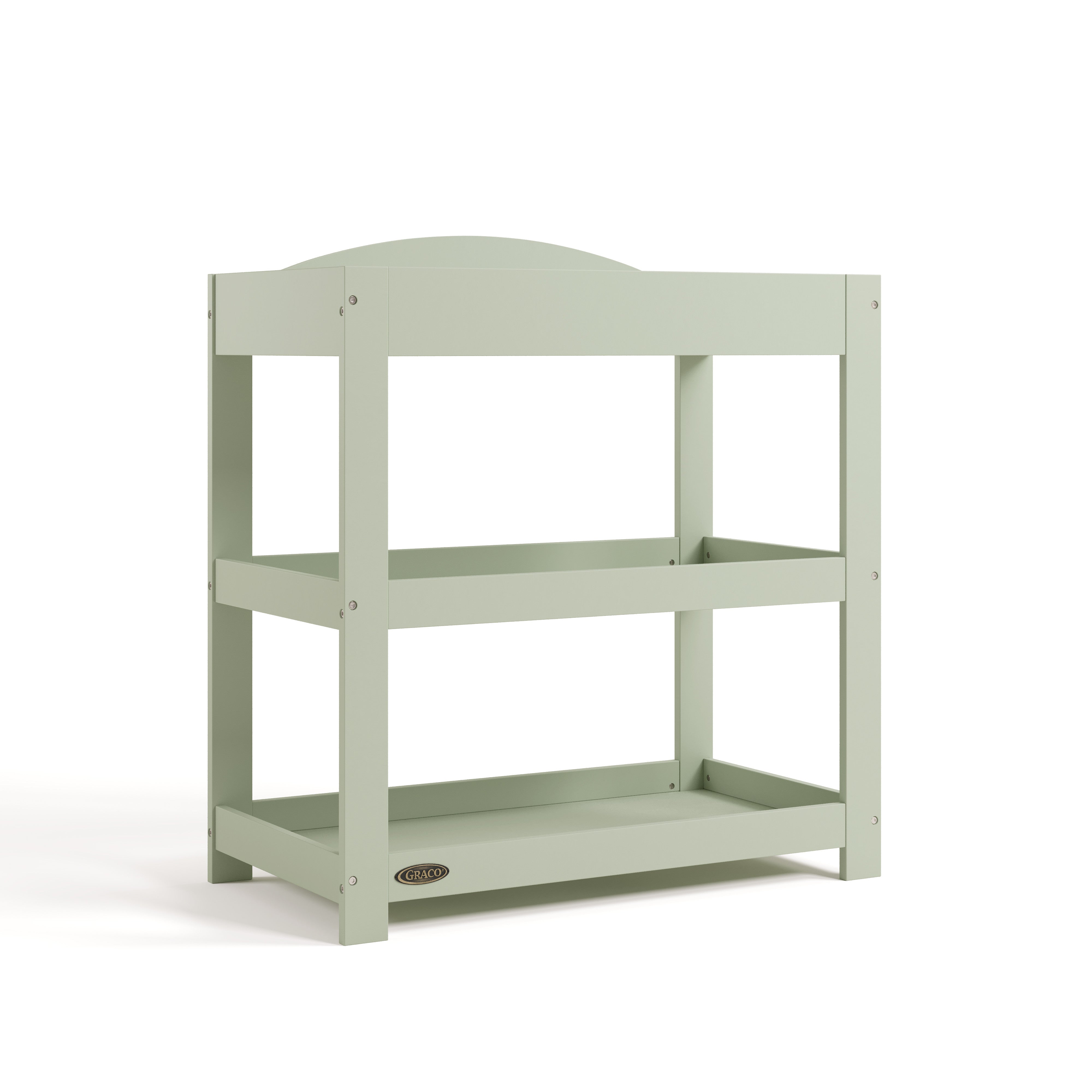 Customizable sage changing table angle view