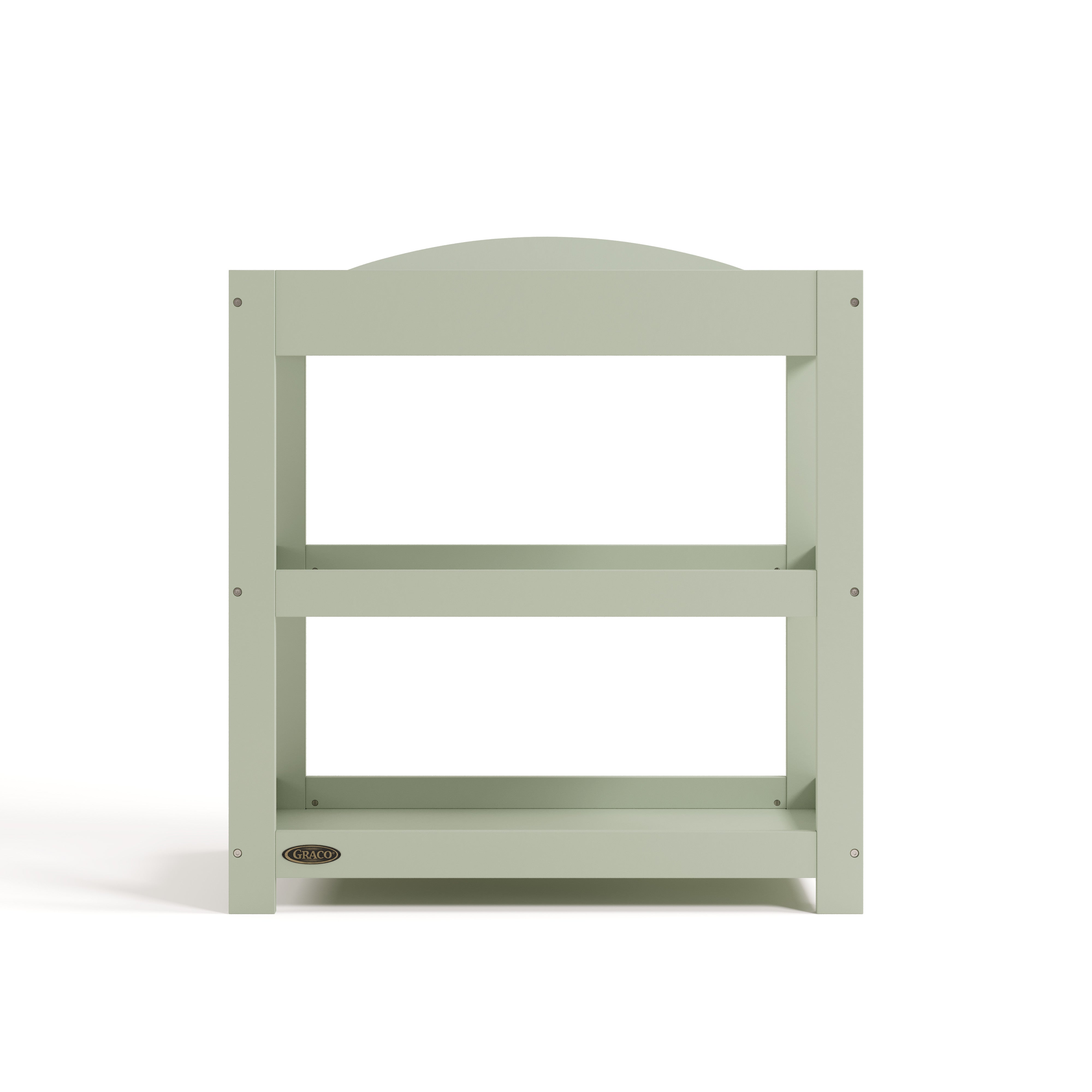 Customizable sage changing table front view