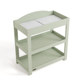 Customizable sage changing table top view