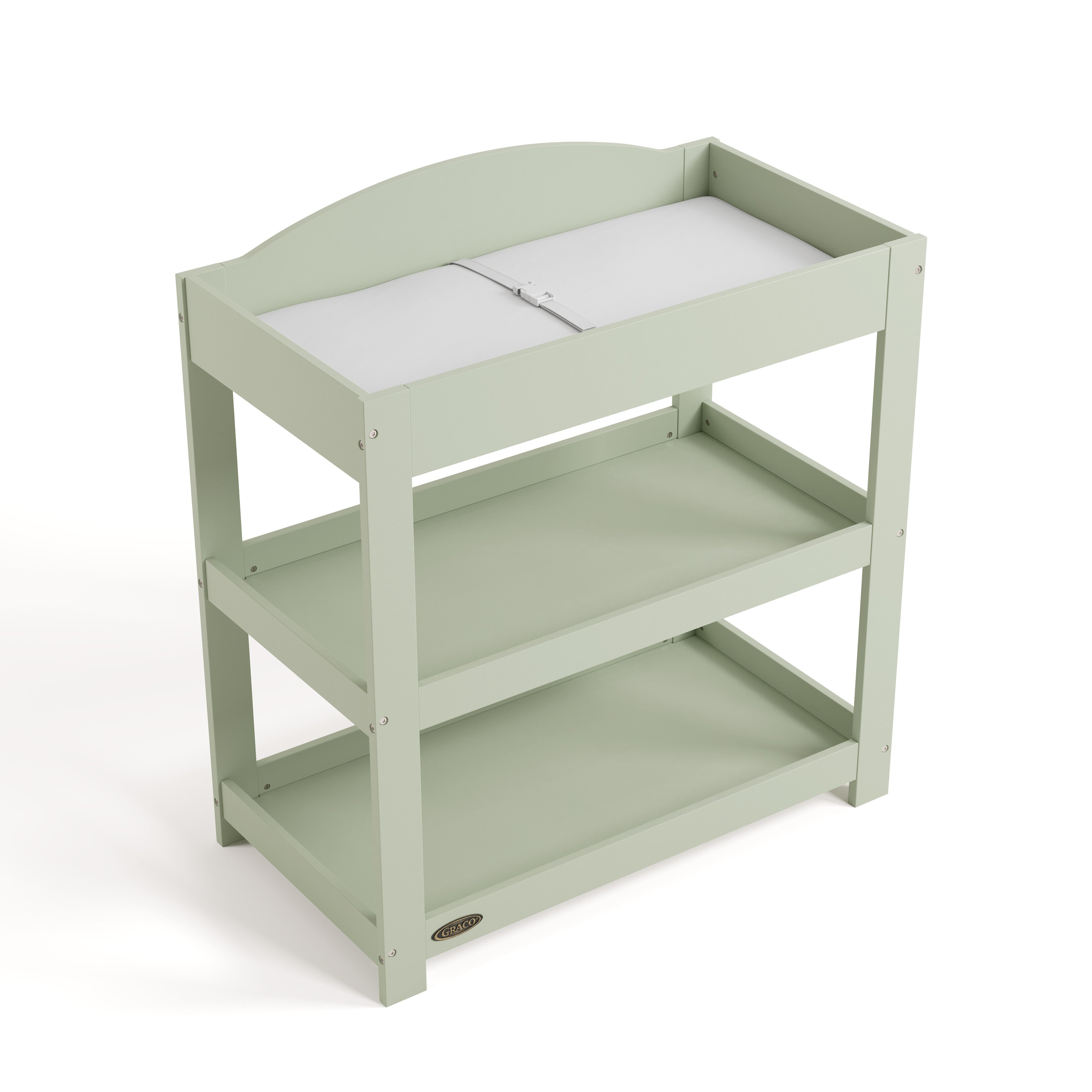 Customizable sage changing table top view