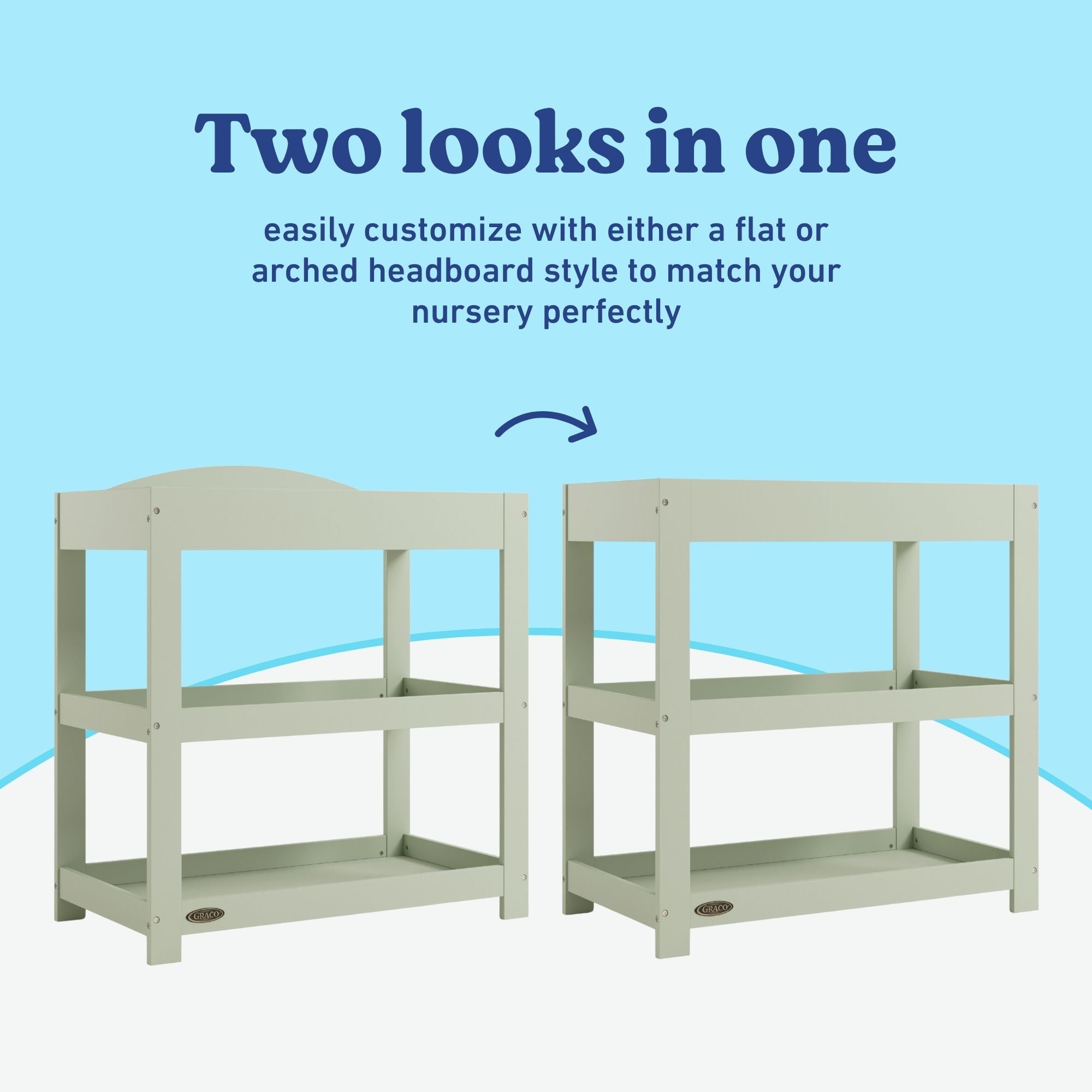 Graco sage customizable changing table customizable callout