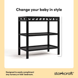 Morningside black changing table style callout