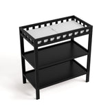 Morningside black changing table top view