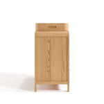 Side view of Santos natural changing table