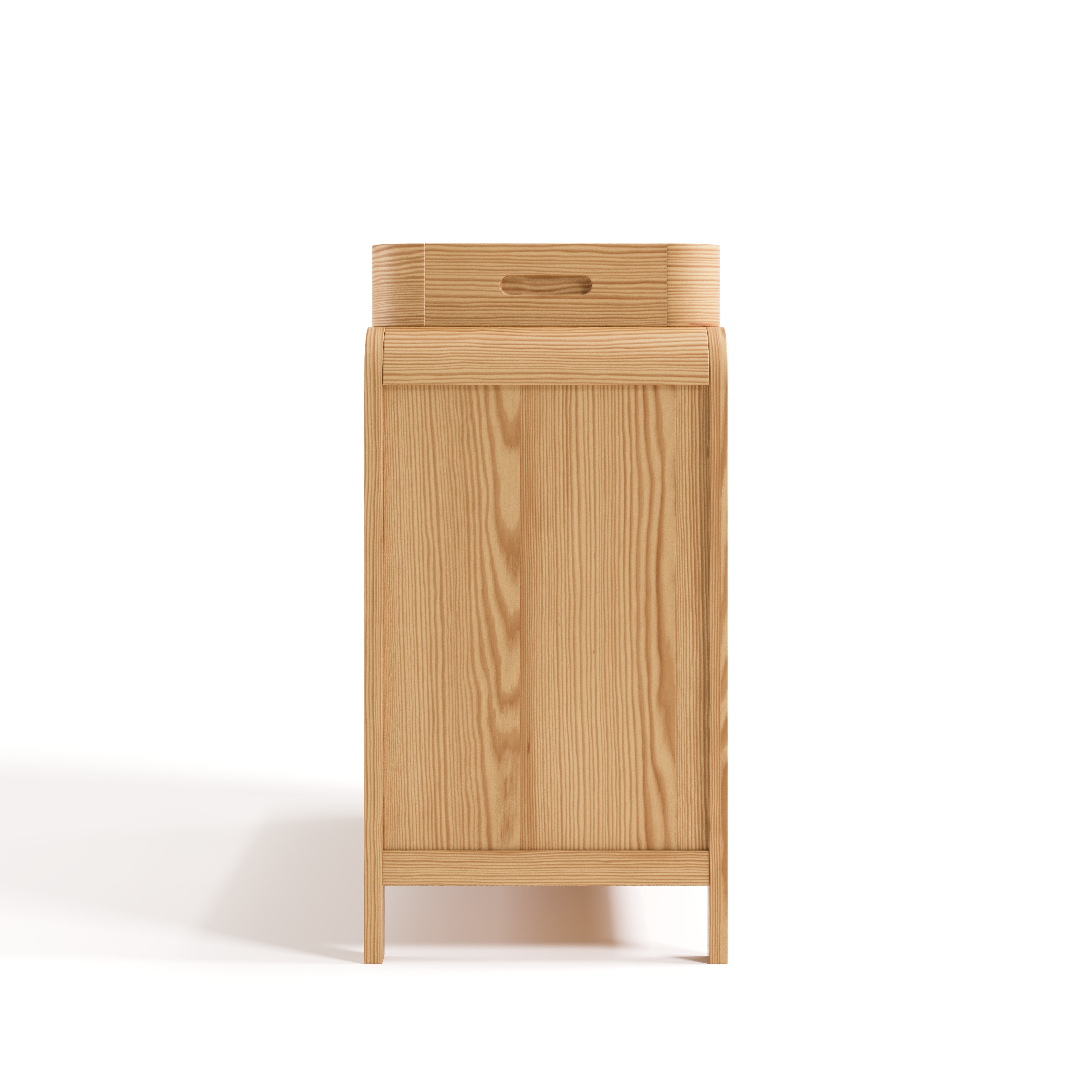 Side view of Santos natural changing table