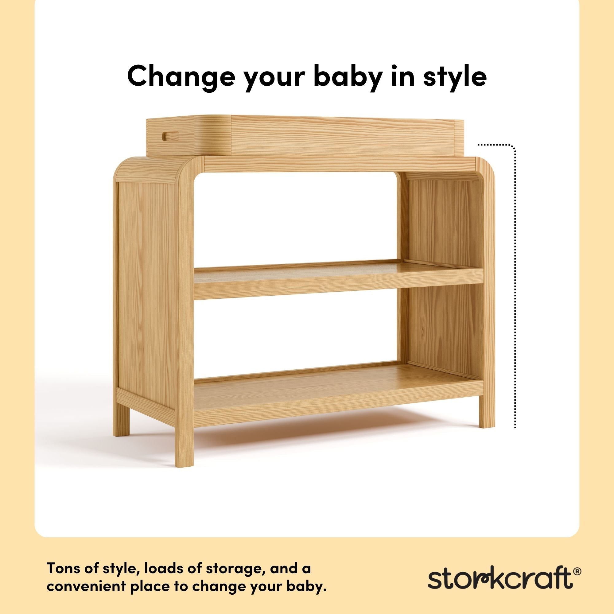 Santos natural changing table style callout