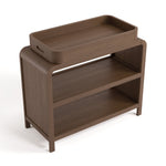 Top view of Santos hazelnut changing table