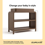 Santos hazelnut changing table style callout