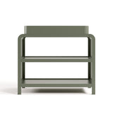 Front view of Santos olive changing table