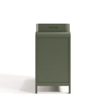 Side view of Santos olive changing table