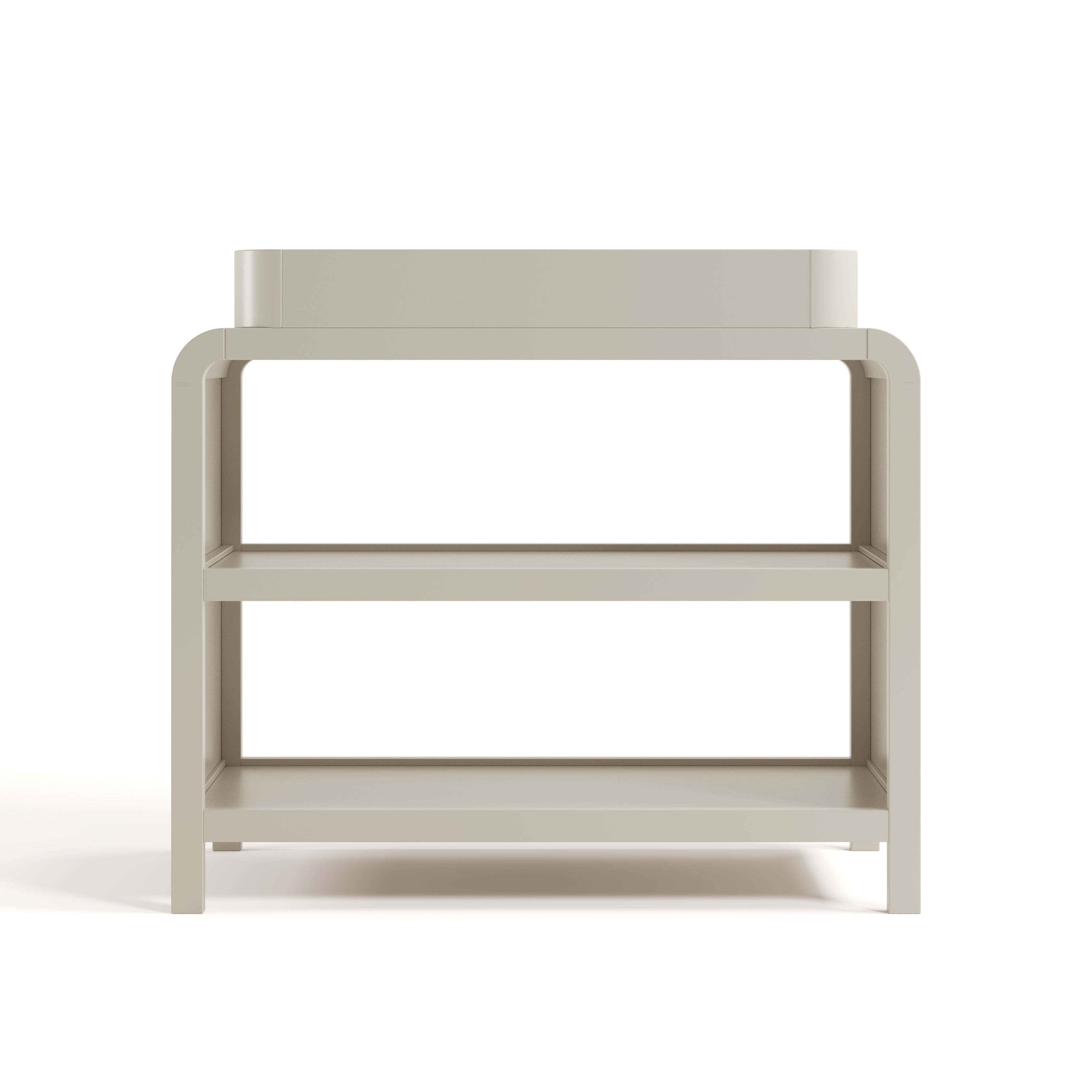 Santos frosted oat changing table front view