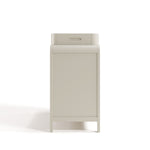 Santos frosted oat changing table side view