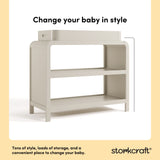 Santos frosted oat changing table style callout