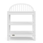 Olivia white changing table front view