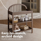 Olivia hazelnut changing table style callout