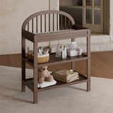 Olivia hazelnut changing table in nursery