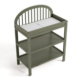 Olivia olive changing table top view
