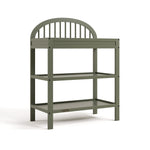 Olivia olive changing table angle view