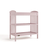 Benton blush changing table angle view