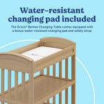 Benton driftwood changing table changing pad callout