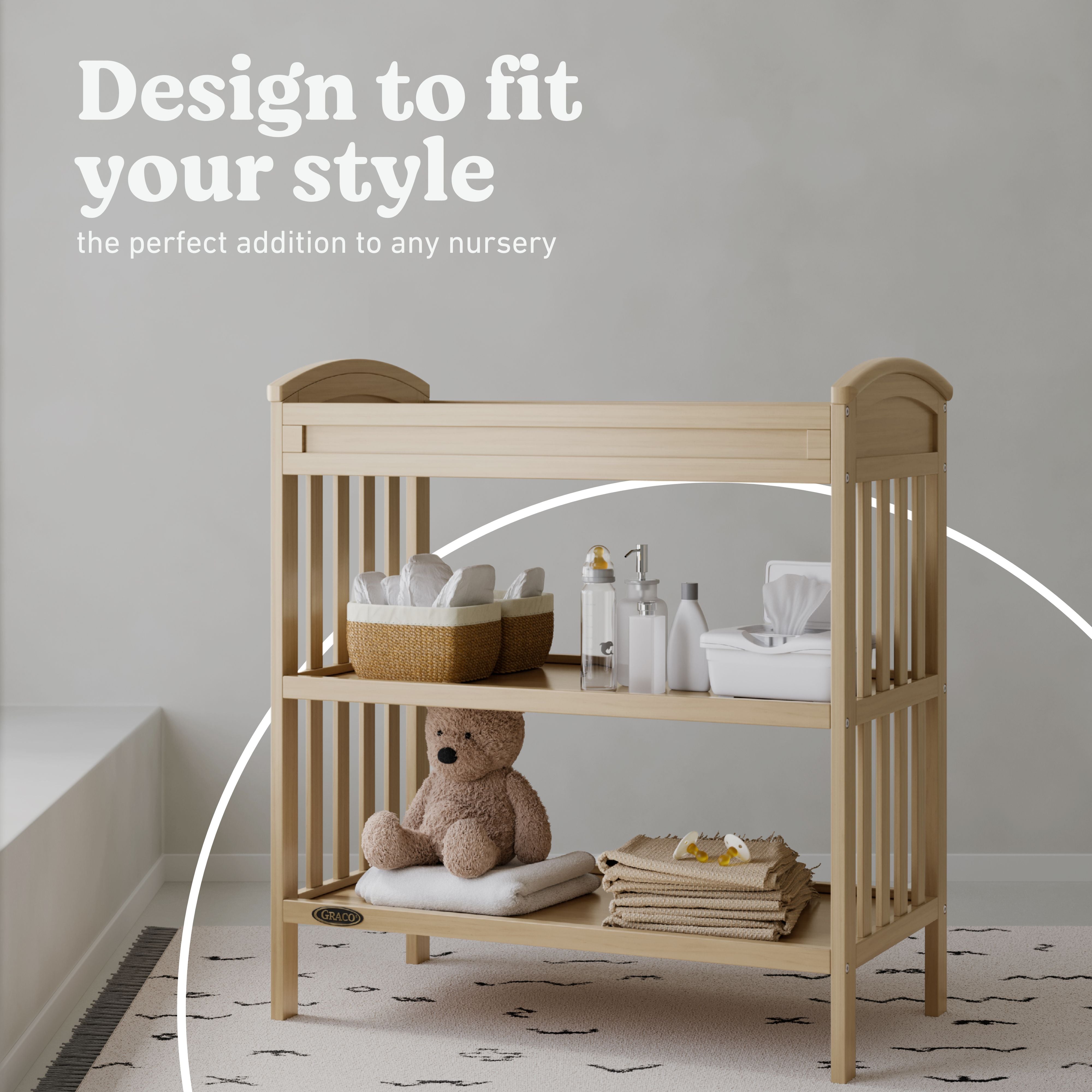 Benton driftwood changing table style callout