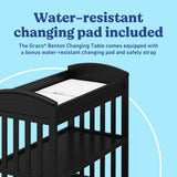 Benton black changing table changing pad callout