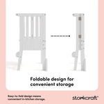 toddler white step stool foldable design callout