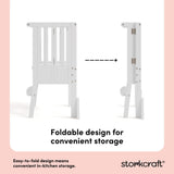toddler white step stool foldable design callout