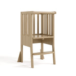 Angle view of Toddler Step Stool in driftwood