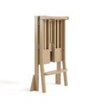 Folded angle view of Toddler Step Stool in driftwood