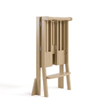 Folded angle view of Toddler Step Stool in driftwood