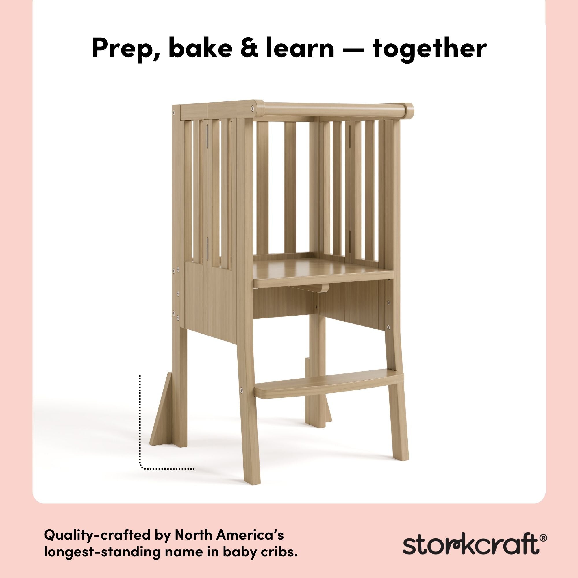 toddler driftwood step stool style callout