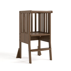 toddler hazelnut step stool angle view