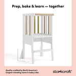toddler white with driftwood step stool style callout
