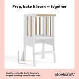toddler white with driftwood step stool style callout