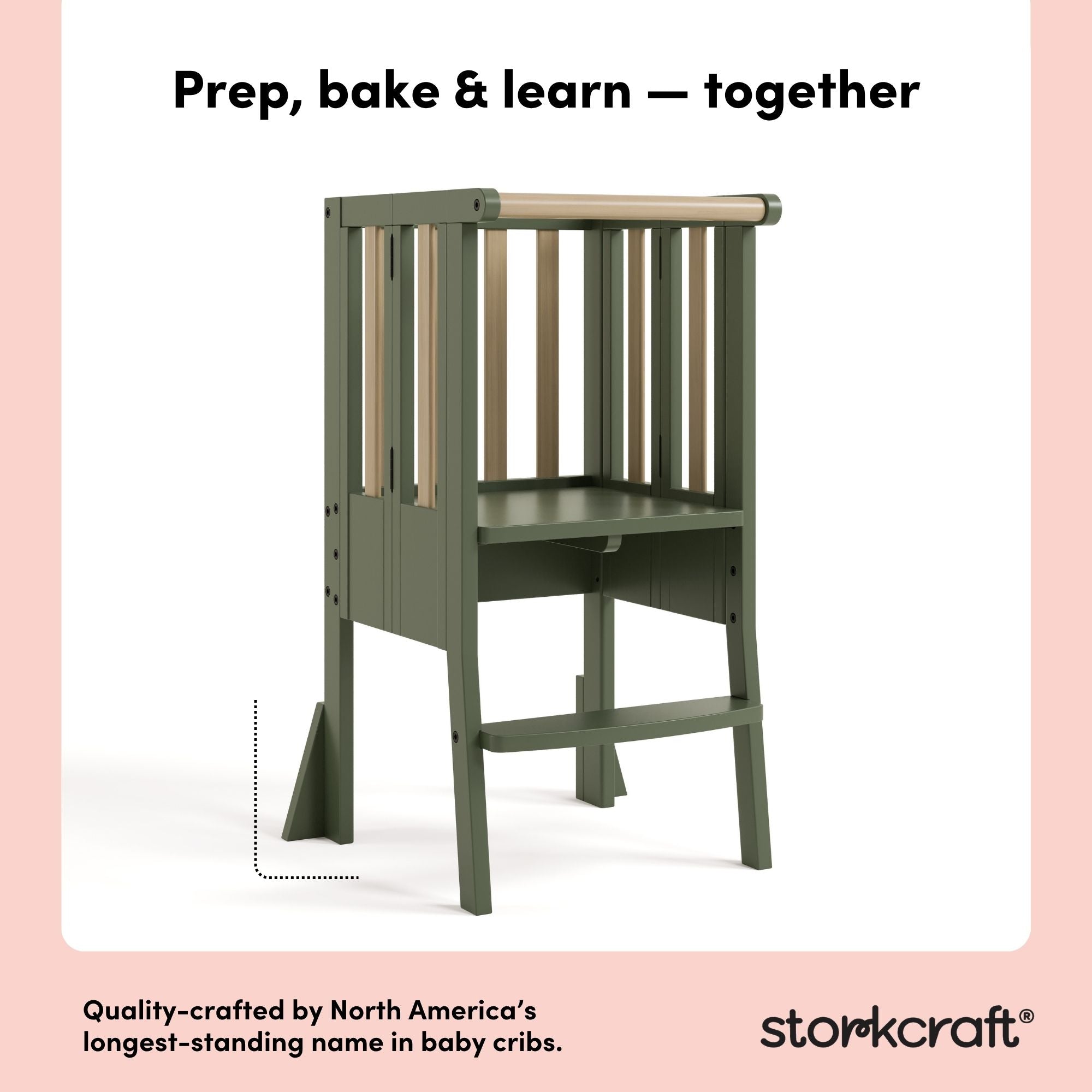 toddler olive with driftwood step stool style callout