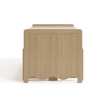 Side view of Casablanca driftwood bench and table set