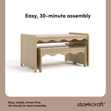 Storkcraft® Casablanca™ Deluxe Montessori Indoor Kids Table and Bench Set