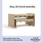 Casablanca driftwood table and bench set easy assembly callout