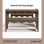 Casablanca hazelnut bench and table set style callout
