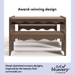 Casablanca hazelnut table and bench set style callout