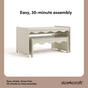 Storkcraft® Casablanca™ Deluxe Montessori Indoor Kids Table and Bench Set