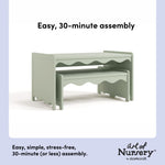 Casablanca sage table and bench set easy assembly callout
