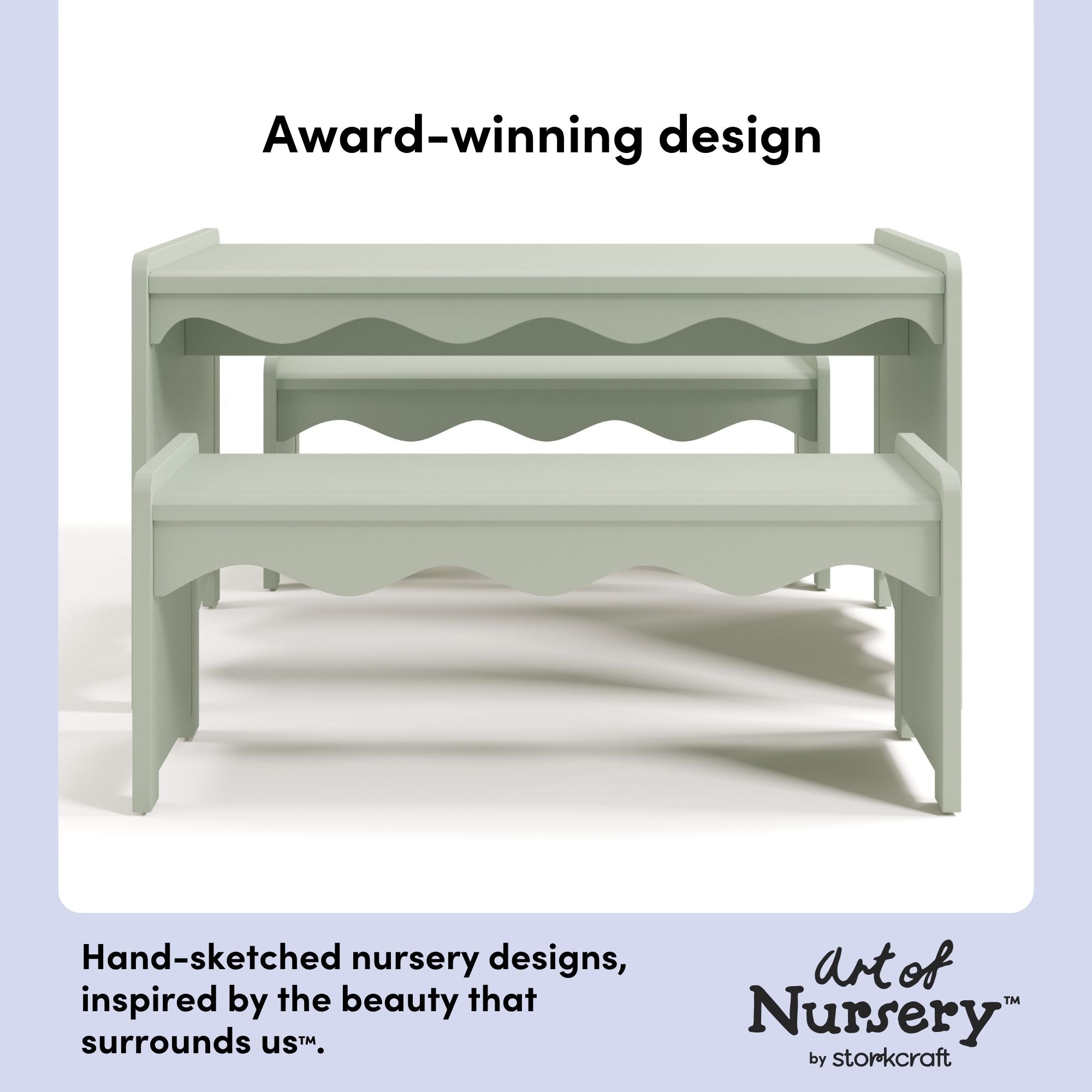 Casablanca sage table and bench set style callout