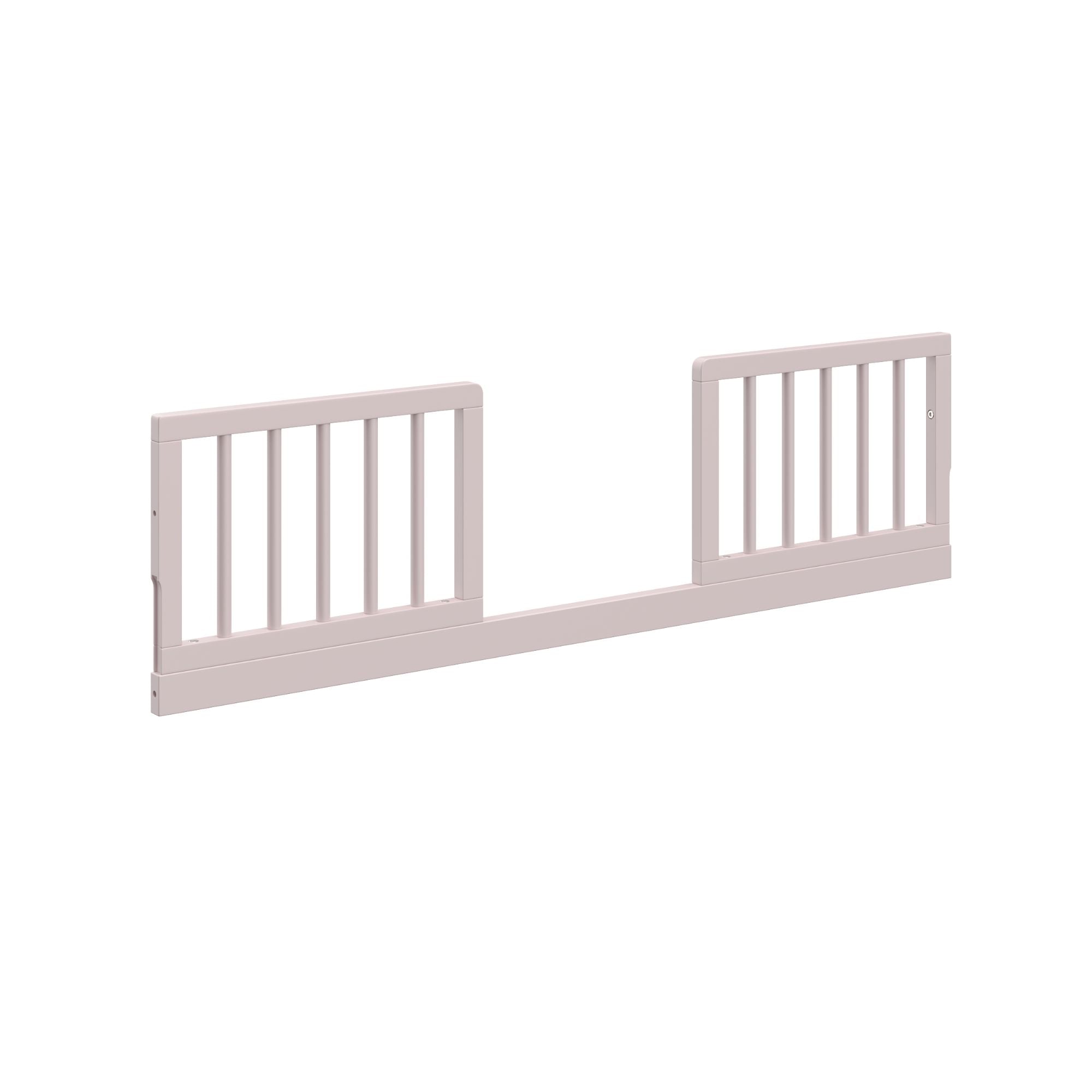blush toddler guardrail kit dowels angle view