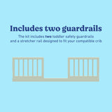 Storkcraft and Graco Universal Toddler Guardrail Kit (Dowels) in Sage
