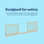 Storkcraft and Graco Universal Toddler Guardrail Kit (Dowels) in Sage